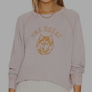 THE GREAT. Women's Lavender Sweatshirt